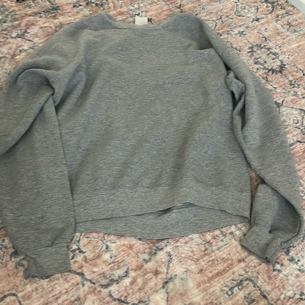 basic grey unisex oversized sweatshirt